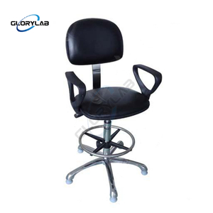 Industrial Lab Chair Ergonomic PU Leather Laboratory Stool