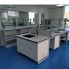 Laboratory Furniture Typical Wood and Steel Lab Bench Lab Table Processed by German Facilities
