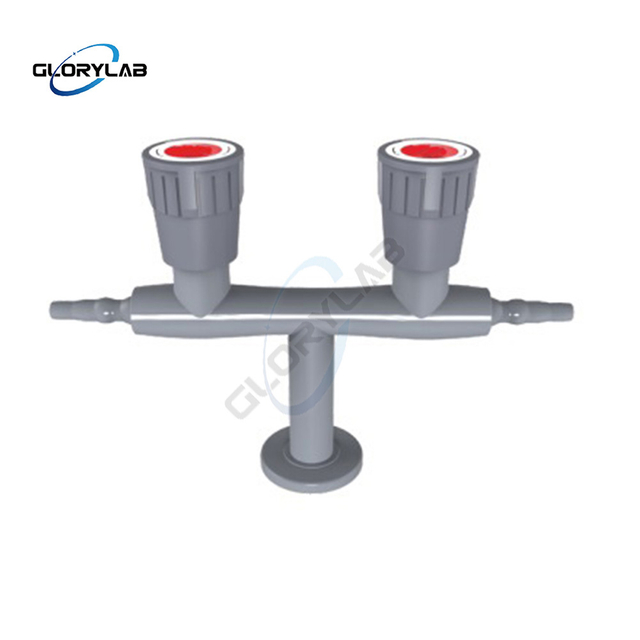Deck Mounted Double Outlet Laboratory Gas Fitting Lab Valve