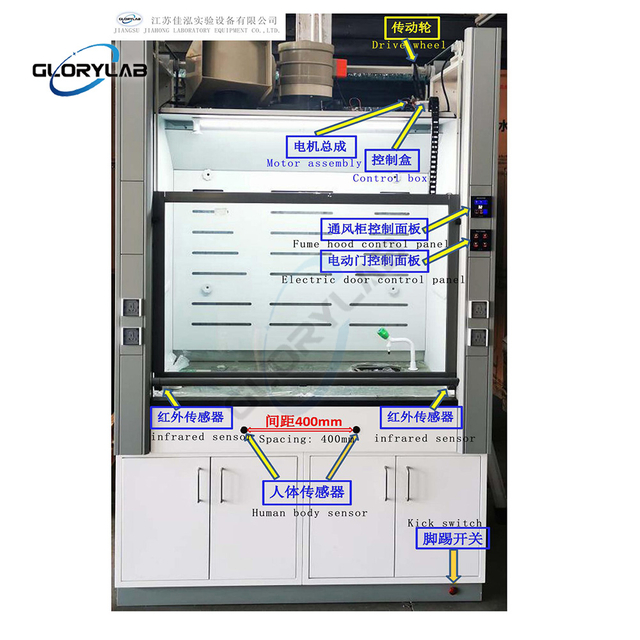 Cost Effective Auto Sash System Used on Fume Hood