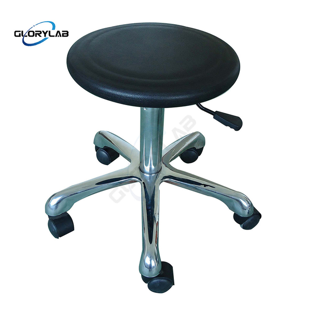 China Factory Best Selling PU Foam Laboratory Stool with Wheels 