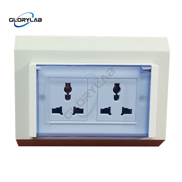 Single Sided Deck Mounted Laboratory Steel Standout with Double Sockets