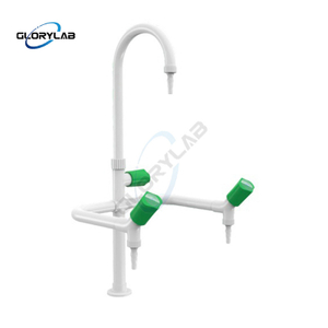 White Triple Outlets Lab Tap for Various Laboratory